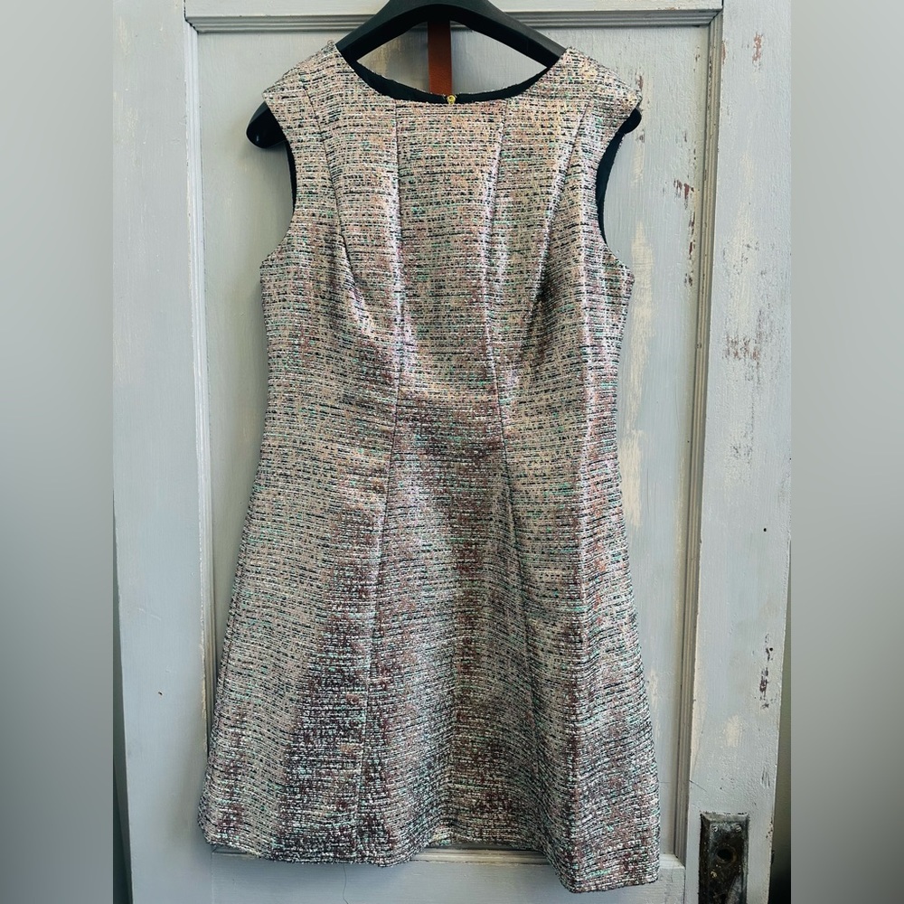 Tahari Metallic Cocktail Dress - Size 10